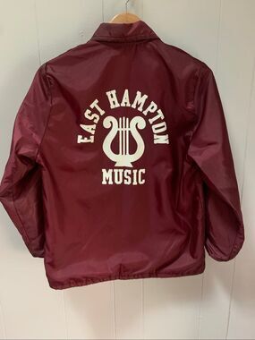 Vintage East Hampton Music Band Jacket Maroon Youth XL